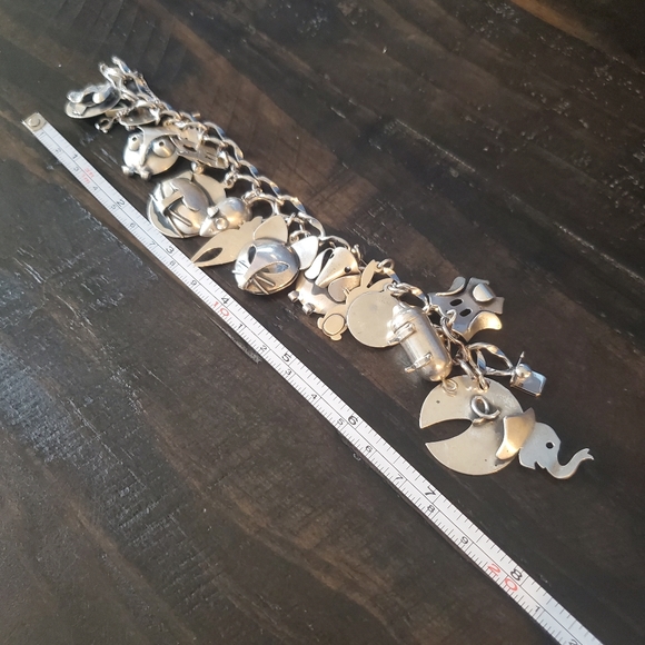 💚SOLD💚Amazing Vintage Sterling Beau Animal Charm Bracelet - Picture 7 of 9